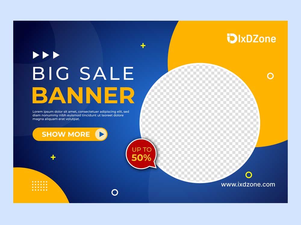 Big Sale Banner Design Template | Fully Editable Figma, Adobe XD & Adobe Illustrator Vector