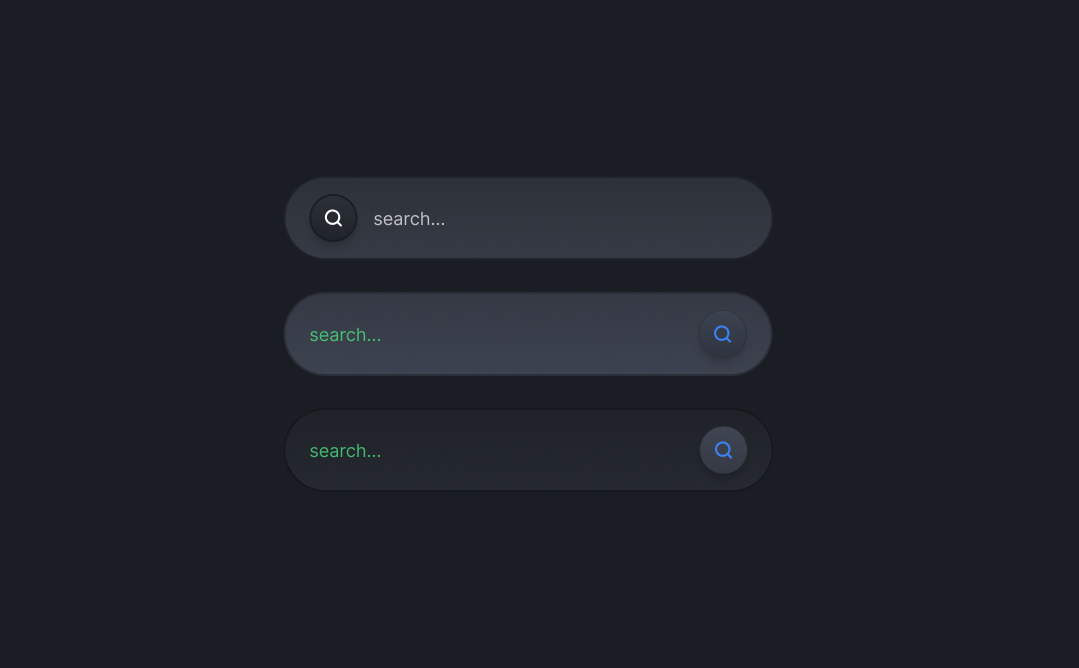 Dark AI Search bar Group: Fully Figma-Compatible UI Kit