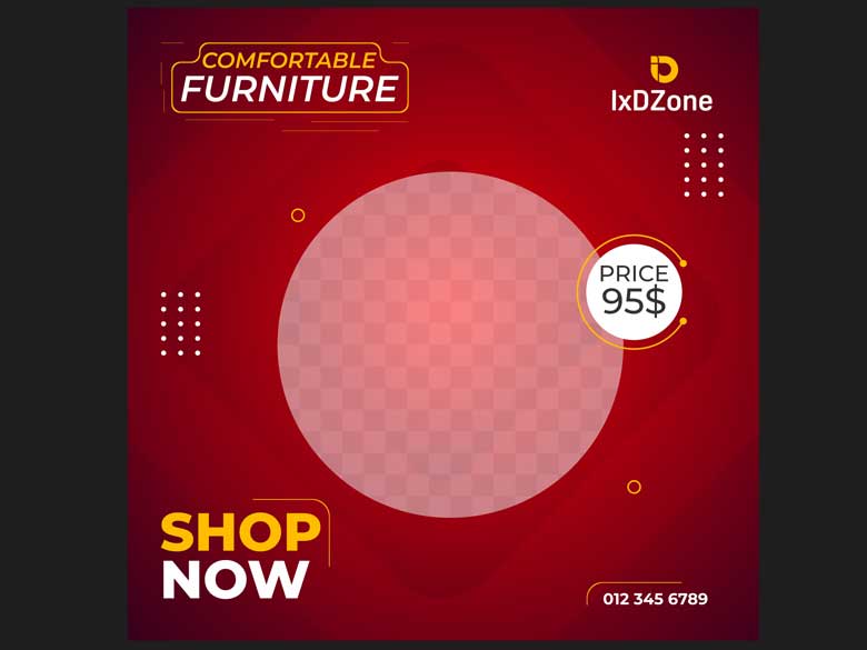 Shop Now Social Media Post Template – Modern Promotional Figma Design