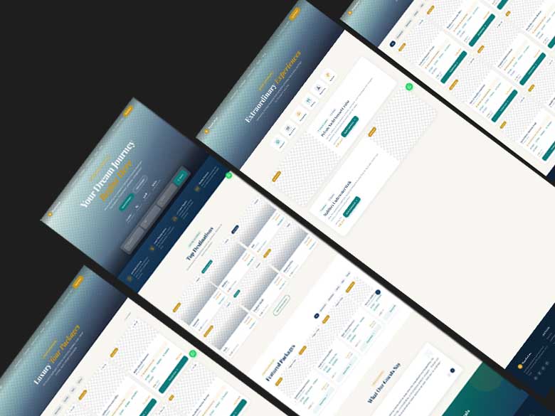 Free Travel Agency Website Design – Modern Figma UI Template